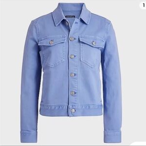 J. Crew mercantile periwinkle blue denim cotton jacket size small